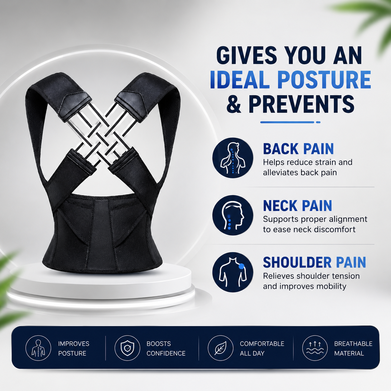 Back Brace Posture Corrector for Men and Women