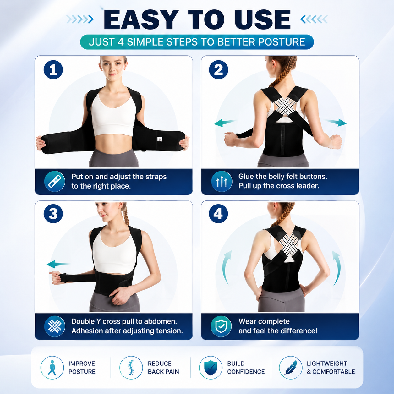 Back Brace Posture Corrector for Men and Women